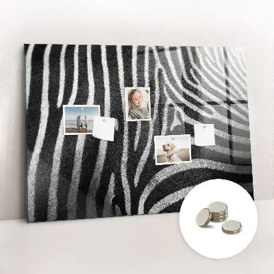 Zebra mintás fali üzenőtábla