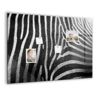 Zebra mintás fali üzenőtábla