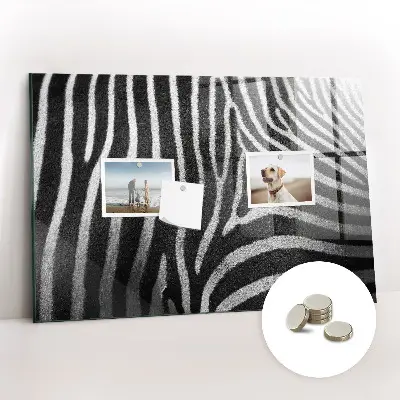 Zebra mintás fali üzenőtábla