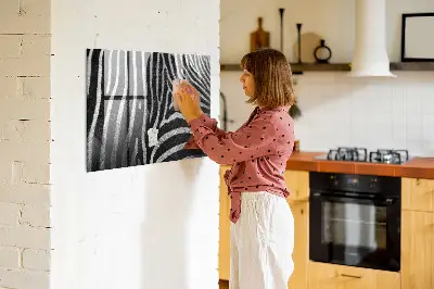Zebra mintás fali üzenőtábla