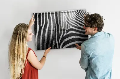 Zebra mintás fali üzenőtábla