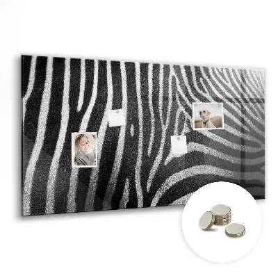 Zebra mintás fali üzenőtábla
