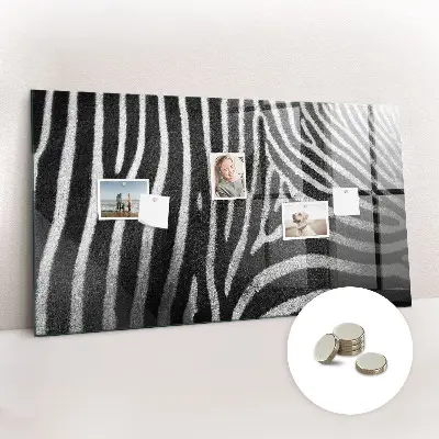 Zebra mintás fali üzenőtábla