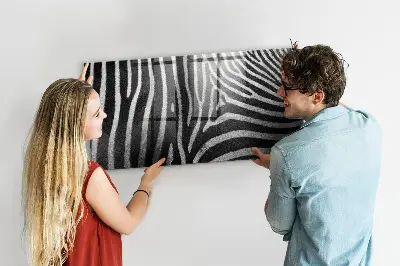 Zebra mintás fali üzenőtábla