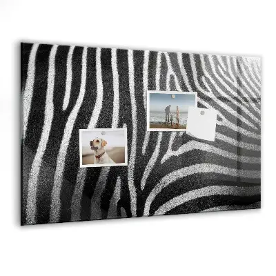 Zebra mintás fali üzenőtábla