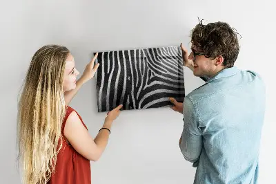 Zebra mintás fali üzenőtábla