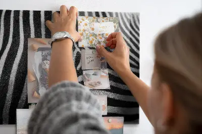 Zebra mintás fali üzenőtábla
