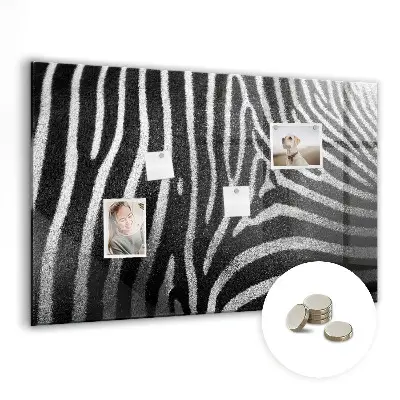 Zebra mintás fali üzenőtábla