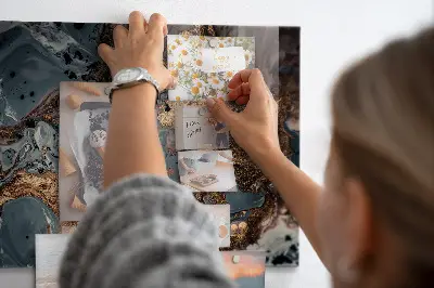 Dekoratív márvány mintás fali mágneses tábla