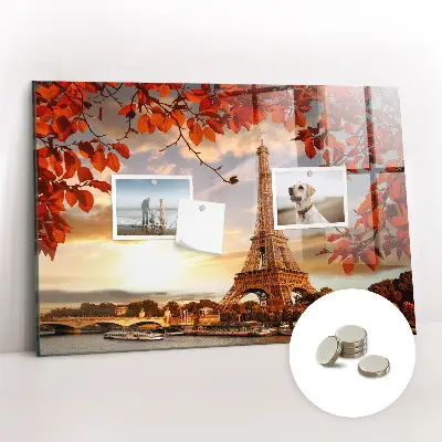 Eiffel-torony mintás fali mágnestábla