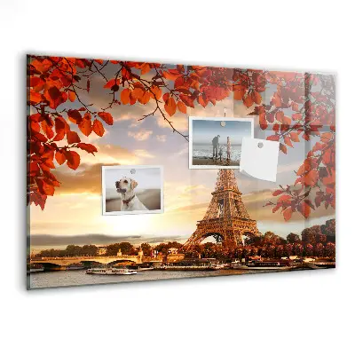 Eiffel-torony mintás fali mágnestábla