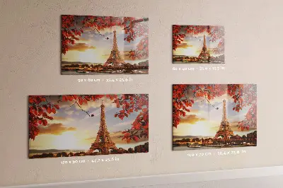 Eiffel-torony mintás fali mágnestábla