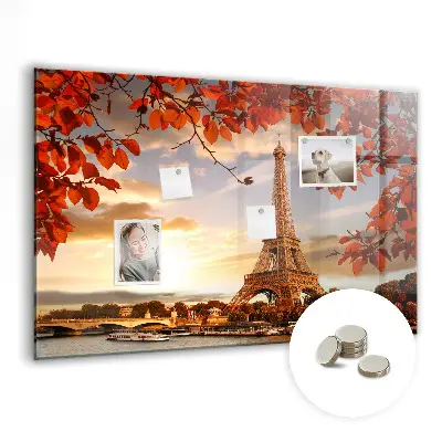 Eiffel-torony mintás fali mágnestábla