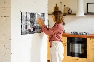 Régi autók városa fali üzenőtábla