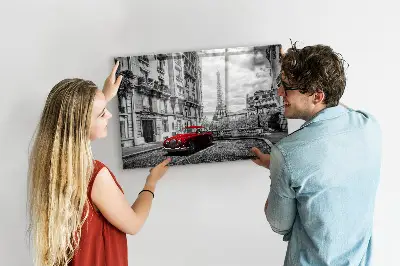 Régi autók városa fali üzenőtábla