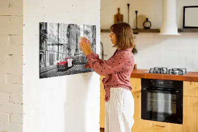 Régi autók városa fali üzenőtábla