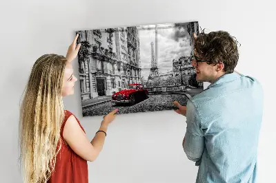 Régi autók városa fali üzenőtábla