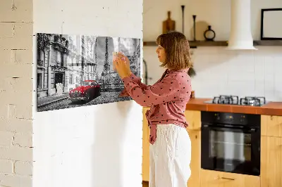 Régi autók városa fali üzenőtábla