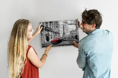 Régi autók városa fali üzenőtábla