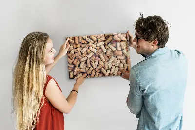 Fali mágneses bortároló parafa dugókhoz