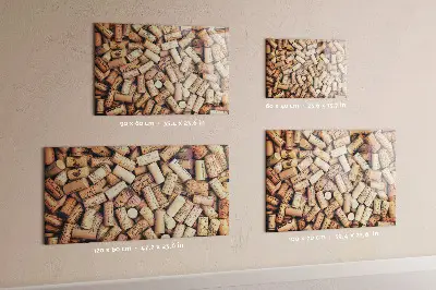Fali mágneses bortároló parafa dugókhoz