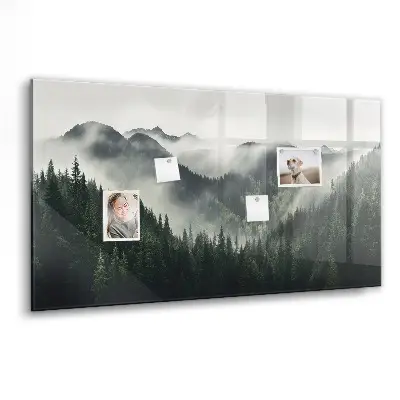 Erdő táj mintás fali üzenőtábla