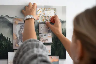 Erdő táj mintás fali üzenőtábla