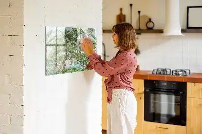 Dzsungel mintás fali mágneses tábla
