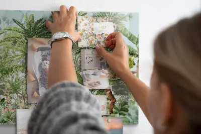 Dzsungel mintás fali mágneses tábla