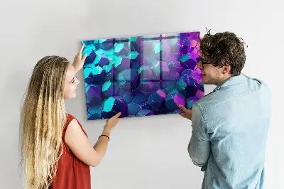 Geometriai formájú fali üzenőtábla