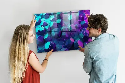 Geometriai formájú fali üzenőtábla