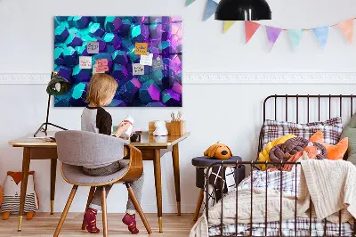 Geometriai formájú fali üzenőtábla