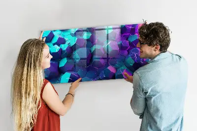 Geometriai formájú fali üzenőtábla