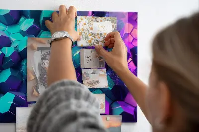 Geometriai formájú fali üzenőtábla