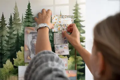 Erdő táj mintás mágneses fali tábla