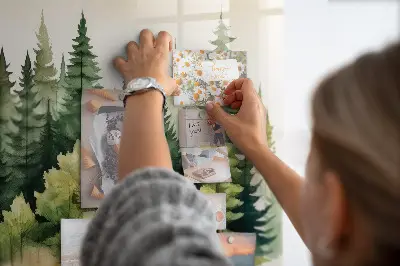 Erdő táj mintás mágneses fali tábla