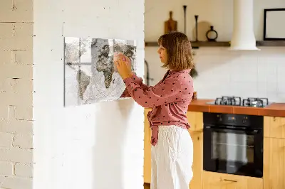 Mágneses fali világtérkép
