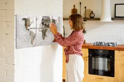 Mágneses fali világtérkép