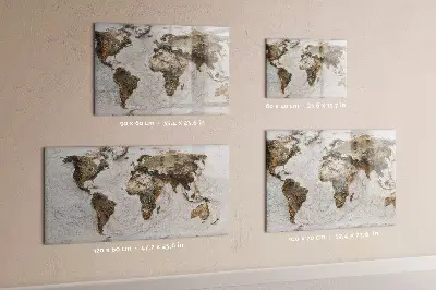 Mágneses fali világtérkép