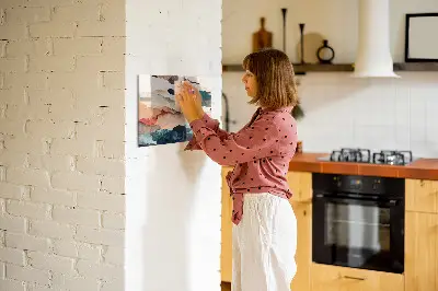 Absztrakt tájkép mintás mágneses fali tábla