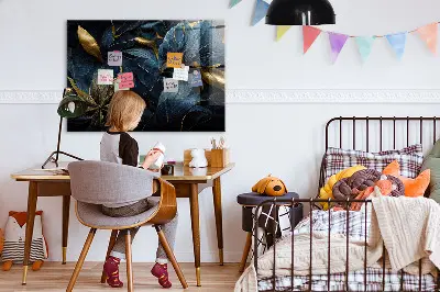Dekoratív virágmintás fali üzenőtábla