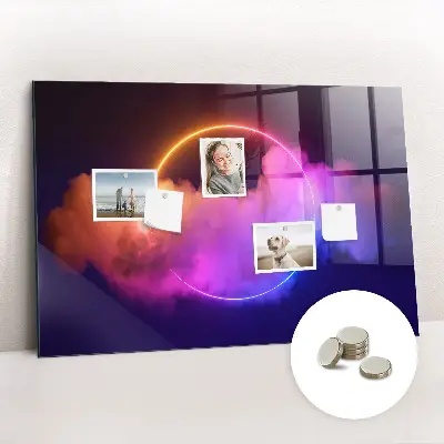 3D füst absztrakció mintás fali üzenőtábla