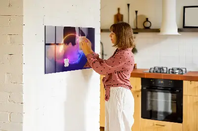 3D füst absztrakció mintás fali üzenőtábla