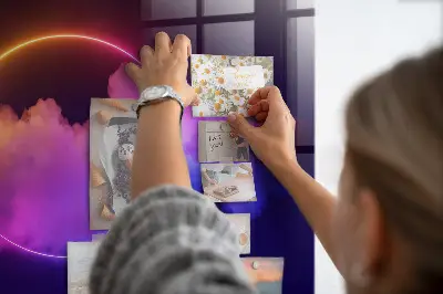 3D füst absztrakció mintás fali üzenőtábla