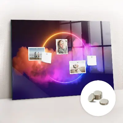 3D füst absztrakció mintás fali üzenőtábla