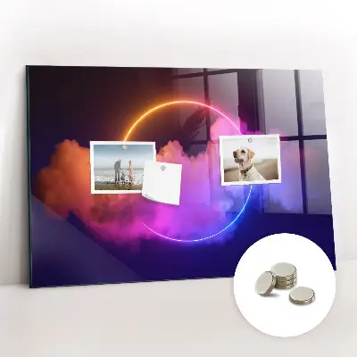 3D füst absztrakció mintás fali üzenőtábla