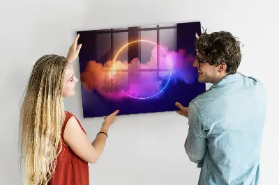 3D füst absztrakció mintás fali üzenőtábla