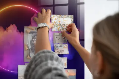 3D füst absztrakció mintás fali üzenőtábla