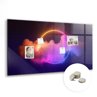 3D füst absztrakció mintás fali üzenőtábla
