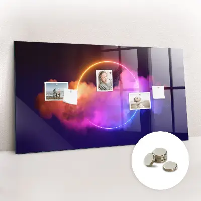 3D füst absztrakció mintás fali üzenőtábla